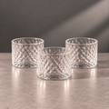 Crystal Textured Glass Cups